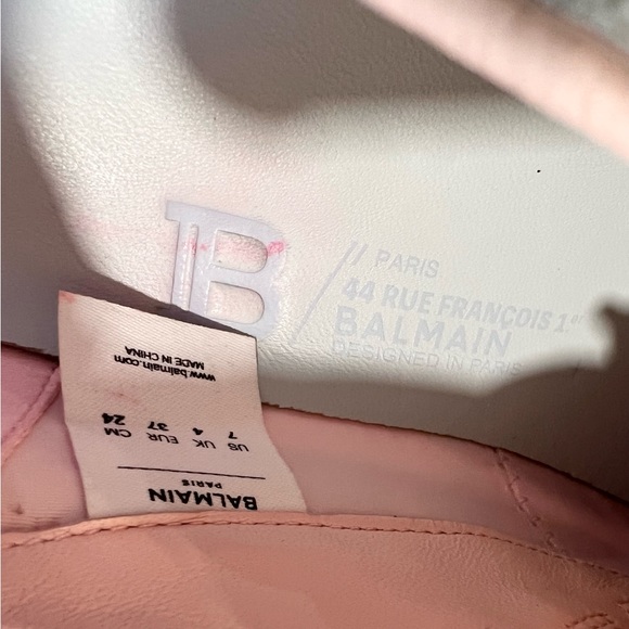 BALMAIN B-Block Colorblock Platform Sneakers - Picture 12 of 12